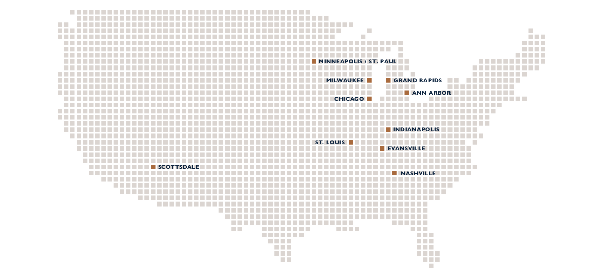 Map to show 1834 locations